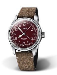 Oris Big Crown Pointer Date 40mm Stainless Steel Red Dial Brown