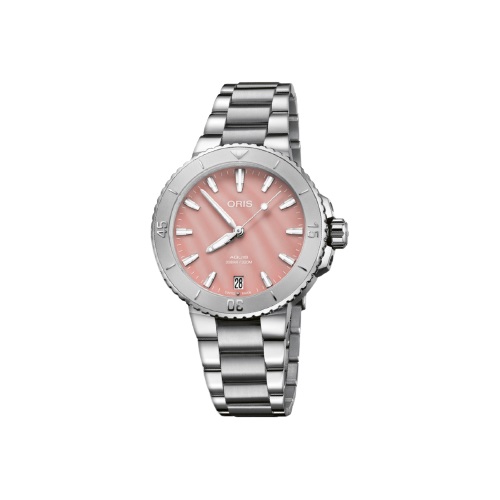 Oris Aquis Date Pink Mother Of Pearl Dial 01733777041580781805P