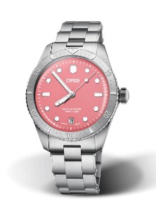 Oris Diver Sixty five Automatic 38mm Pink Dial Stainless Steel