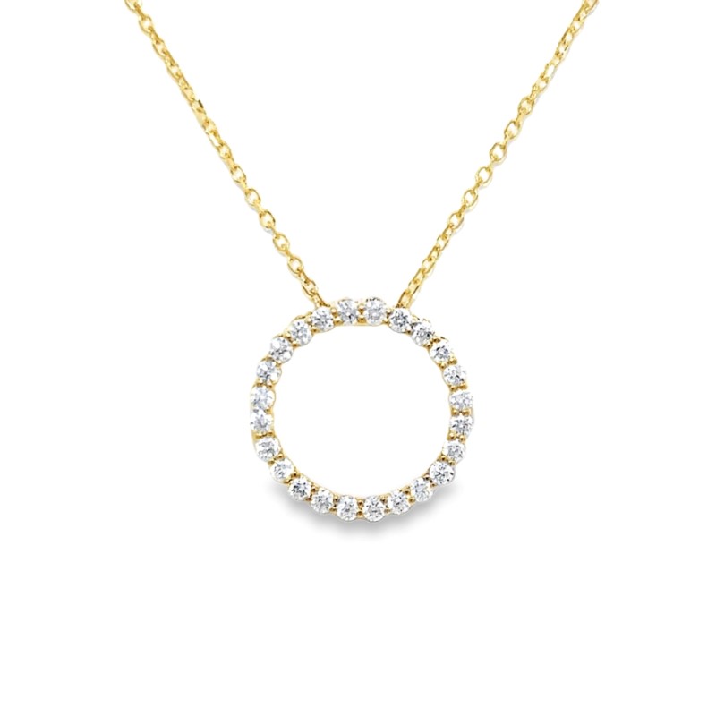 Diamond Circle Of Life Pendant Necklace