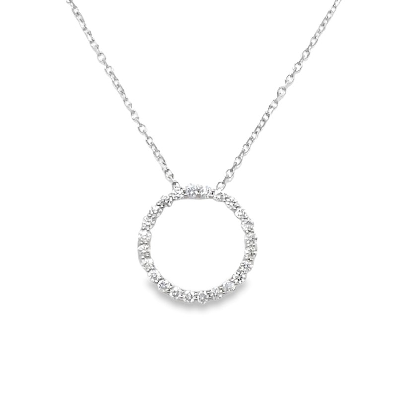 Diamond Circle Of Life Pendant Necklace