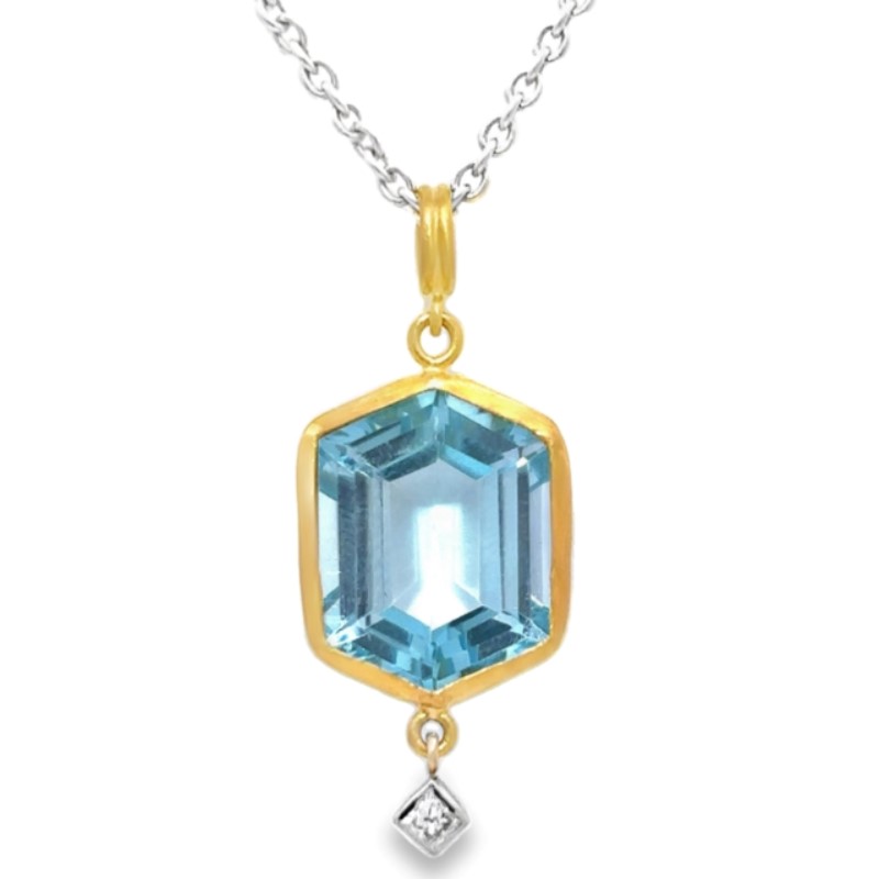 Lika Behar Hera Blue Topaz Necklace