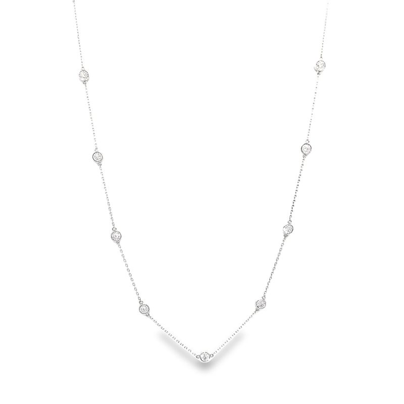 Diamond 12 Station Necklace