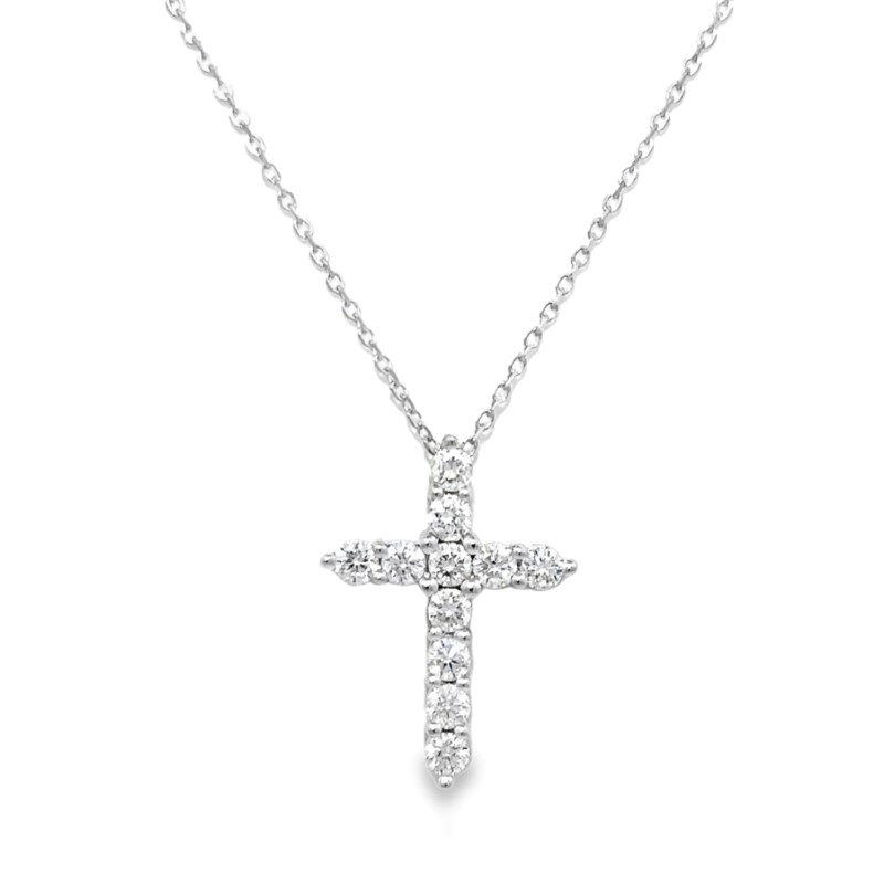 0.50ct Diamond Cross Pendant Necklace