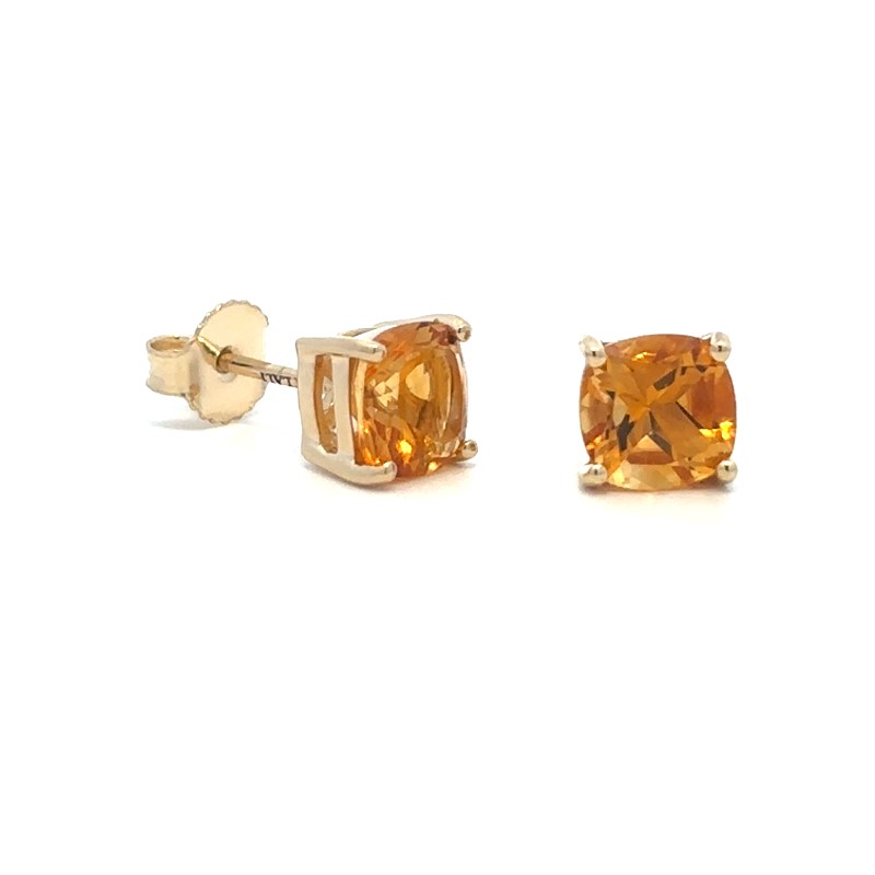 Citrine Stud Earrings