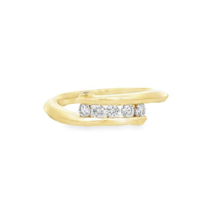 Charles Krypell Diamond By-Pass Ring