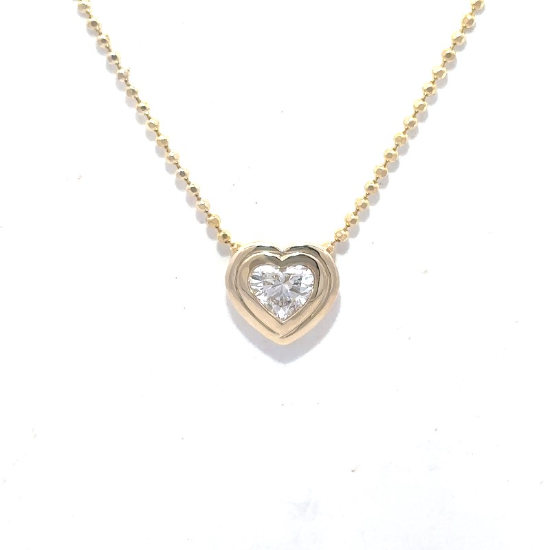 Heart Shape Diamond Pendant Necklace