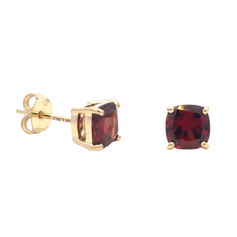 Garnet Stud Earrings