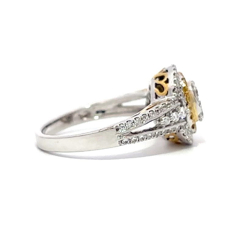 Gregg Ruth White & Natural Yellow Diamond Ring