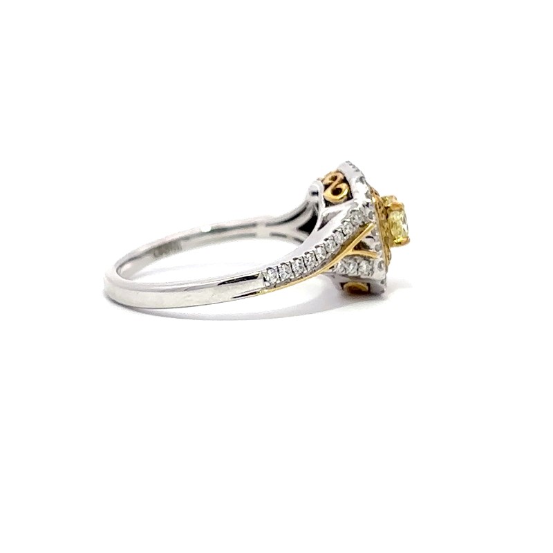 Gregg Ruth Natural Yellow & White Diamond Ring