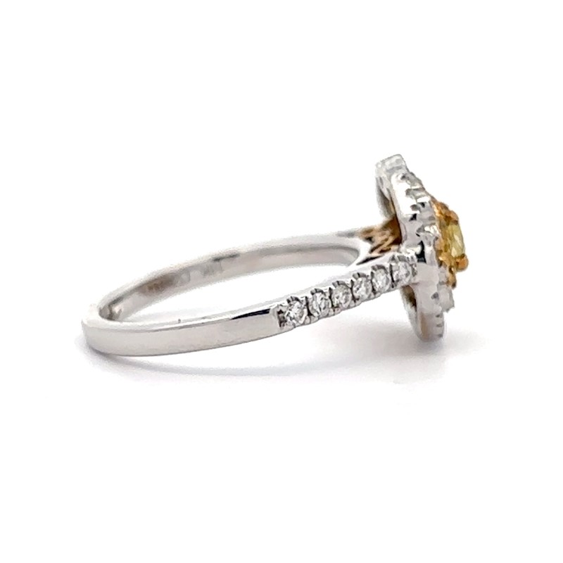 Gregg Ruth Natural Yellow & White Diamond Ring