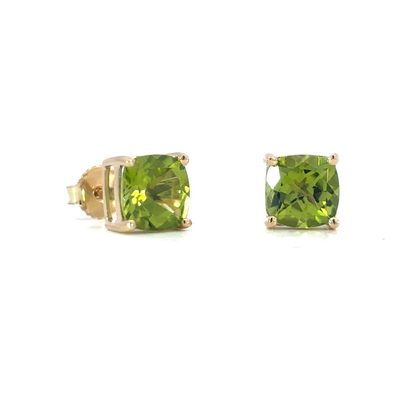 Peridot Stud Earrings