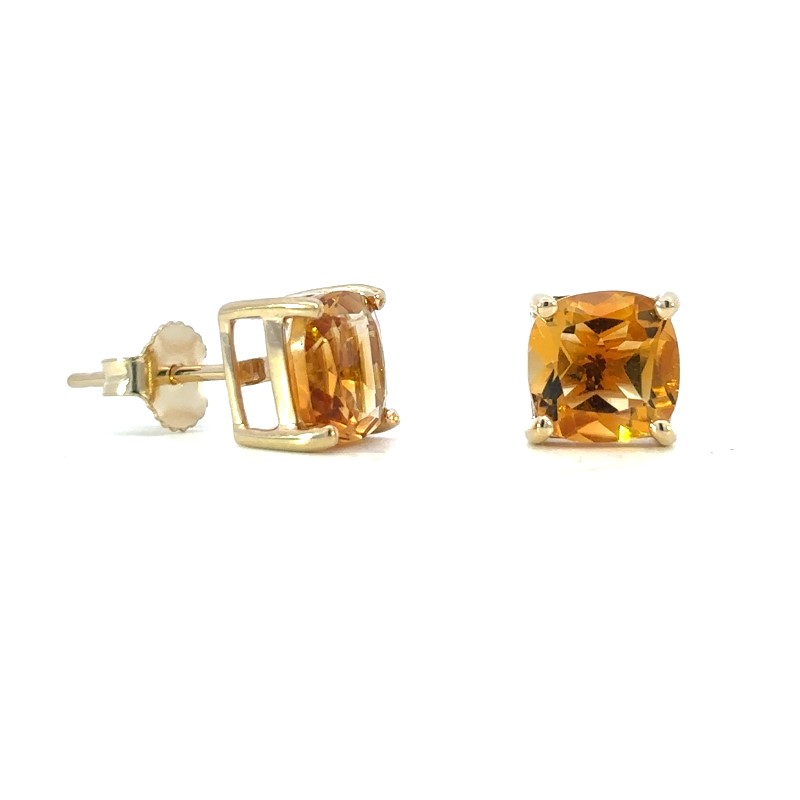 Citrine Stud Earrings