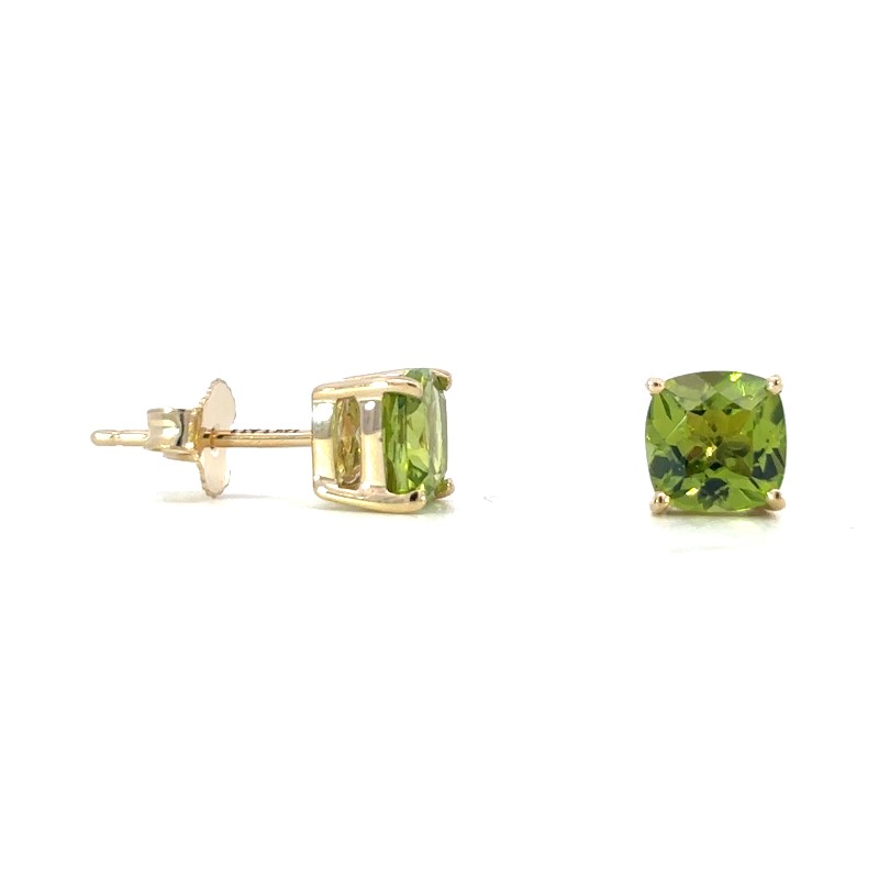 Peridot Stud Earrings