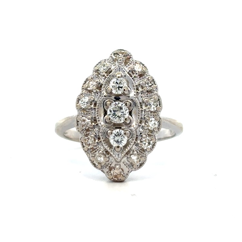 Estate Marquise Shape Diamond Ring