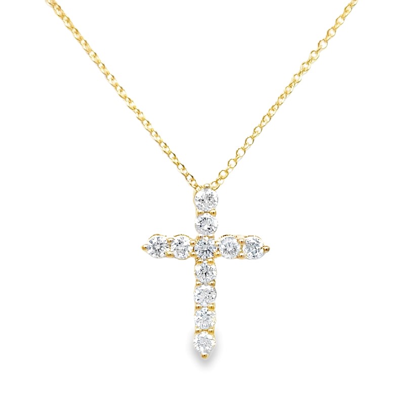 Diamond Cross Pendant Necklace