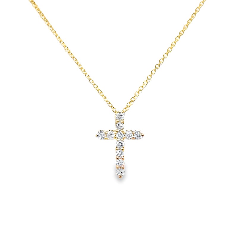 Diamond Cross Pendant Necklace In The .25 Carat Category