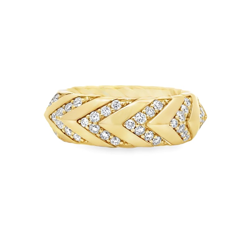 Flexible Pave Diamond Ring