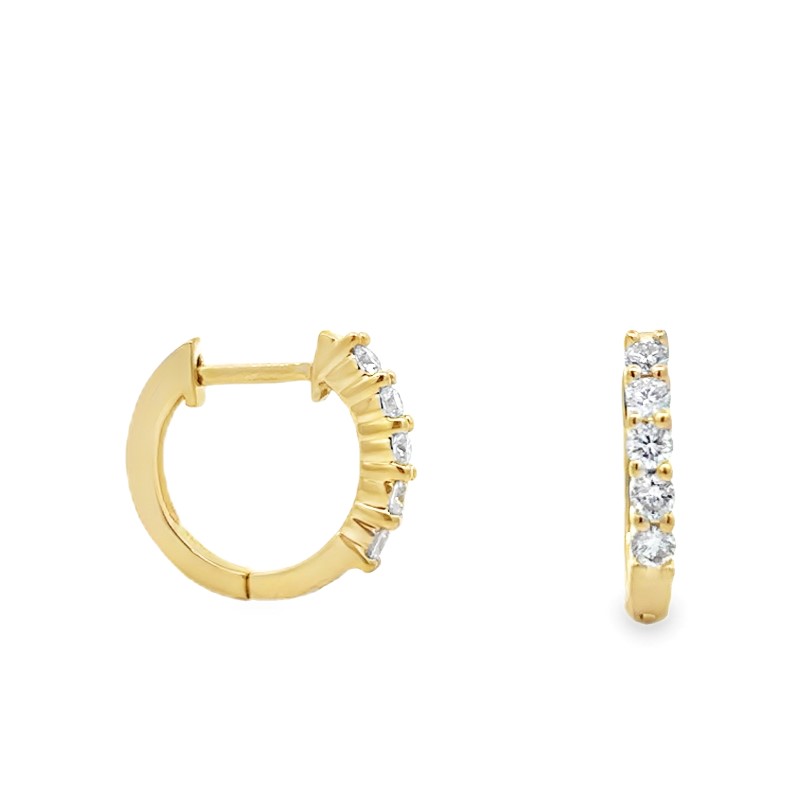 0.50ct Diamond Huggie Earrings