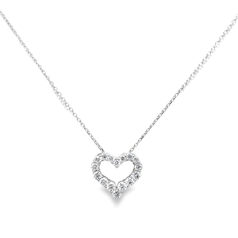 Diamond Heart Pendant Necklace