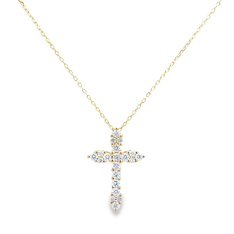 Diamond Cross Pendant Necklace