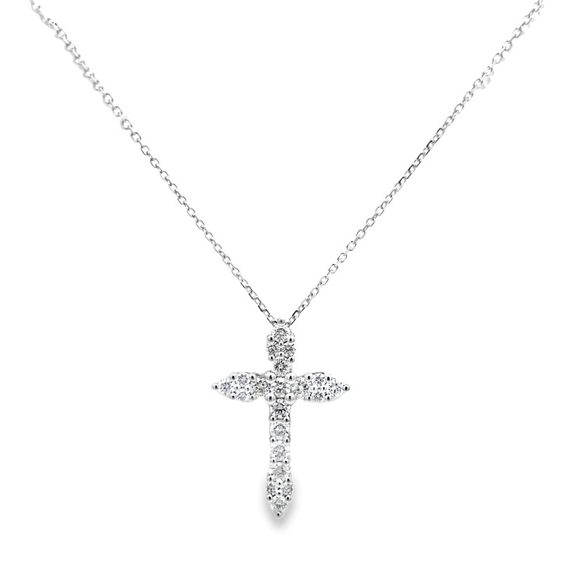 Diamond Cross Pendant Necklace