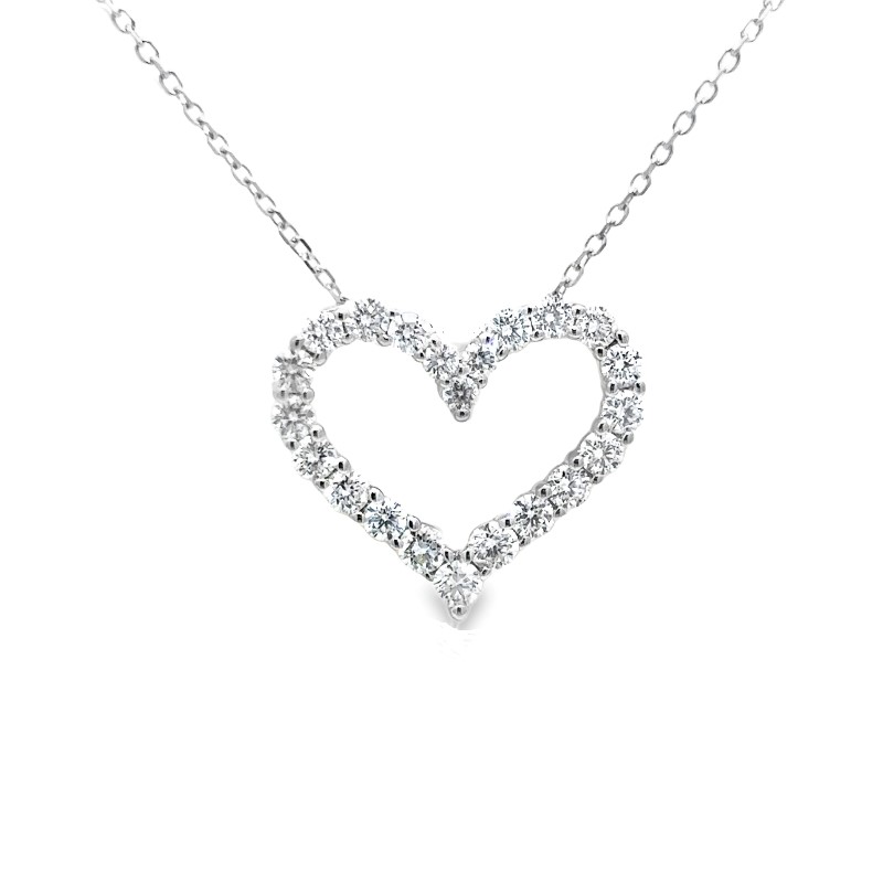 Diamond Heart Pendant Necklace