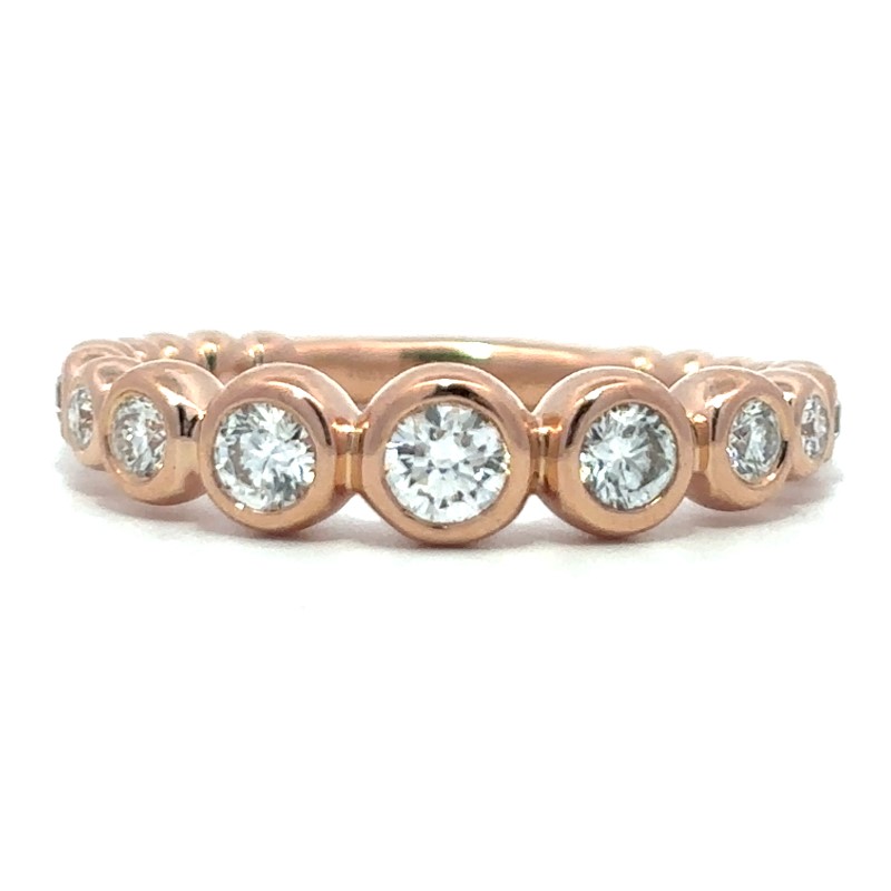 Charles Krypell Diamond Bubble Single Stacking Ring