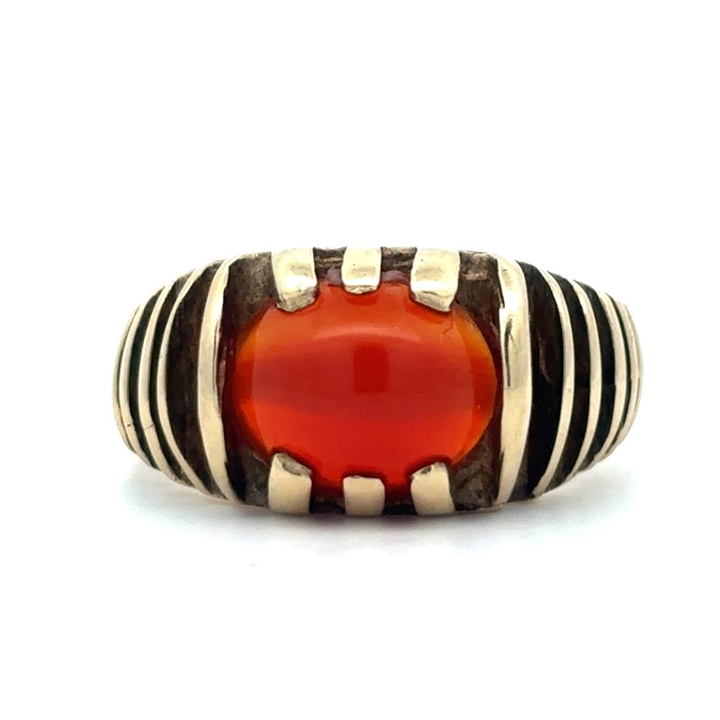 Estate Contemporary Carnelian Ring