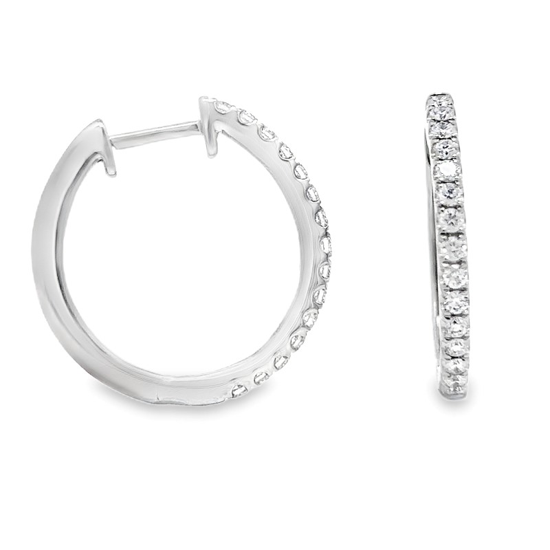 Diamond Hoop Earrings