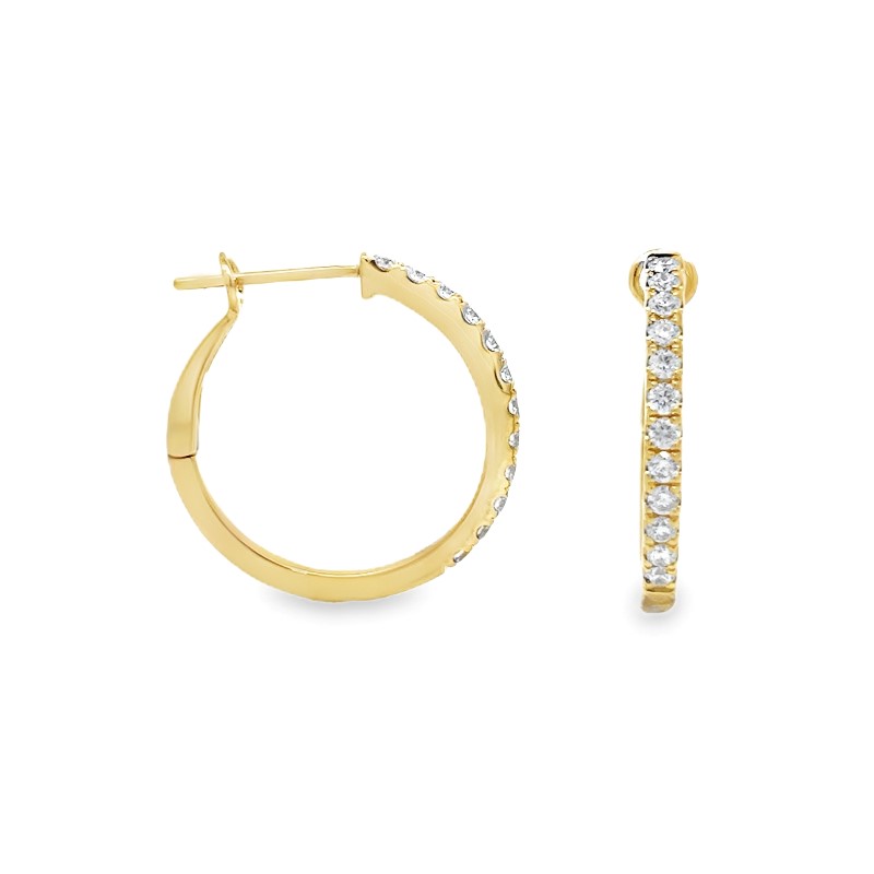 Diamond Hoop Earrings