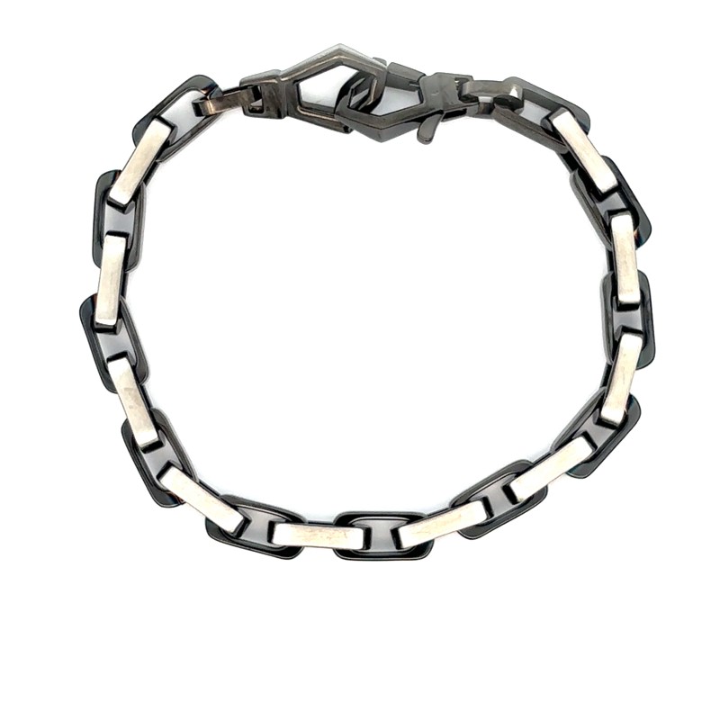 Italgem Gunmetal Chain Bracelet