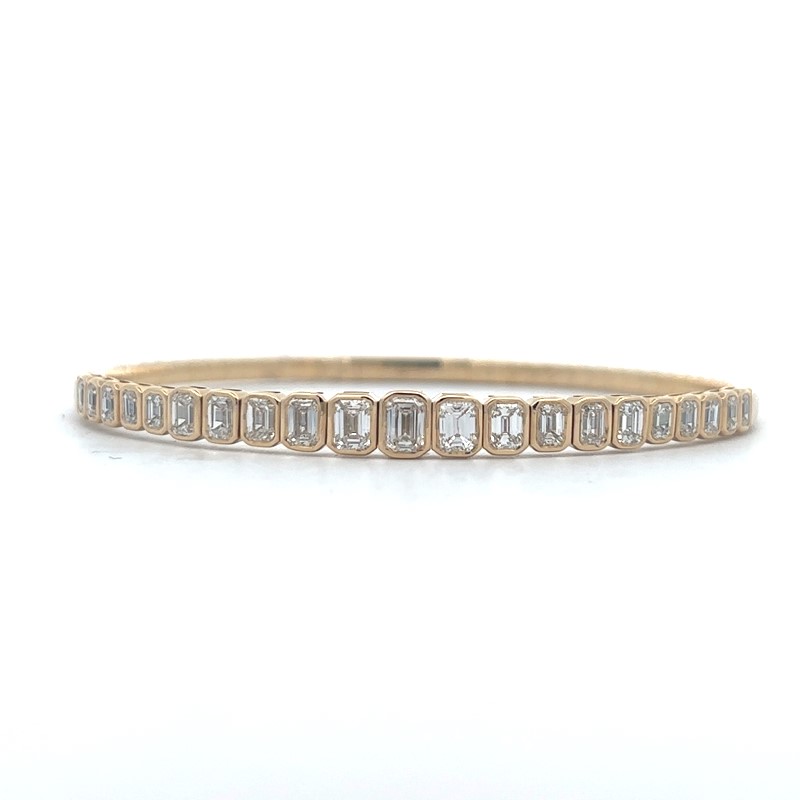 3.10 Carats Diamond Hinged Flex Bangle