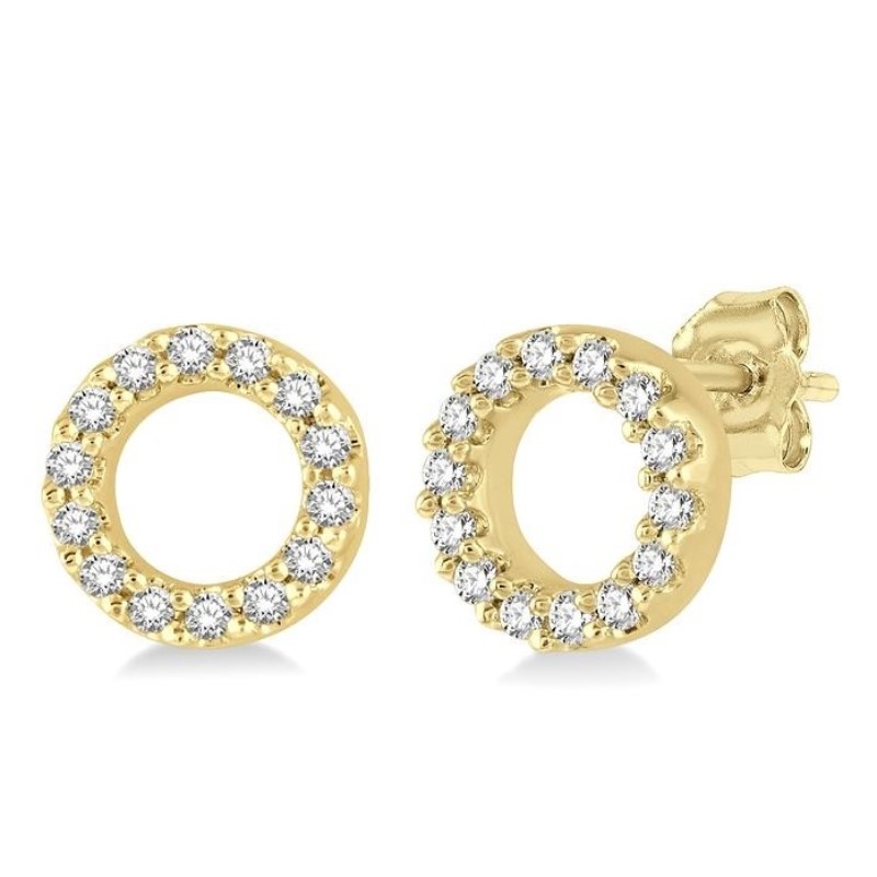 Circle Petite Stud Earrings