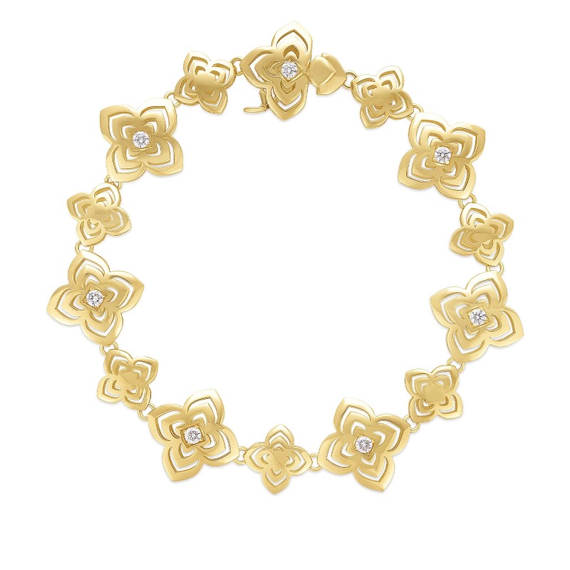 Roberto Coin Diamond Flower Bracelet