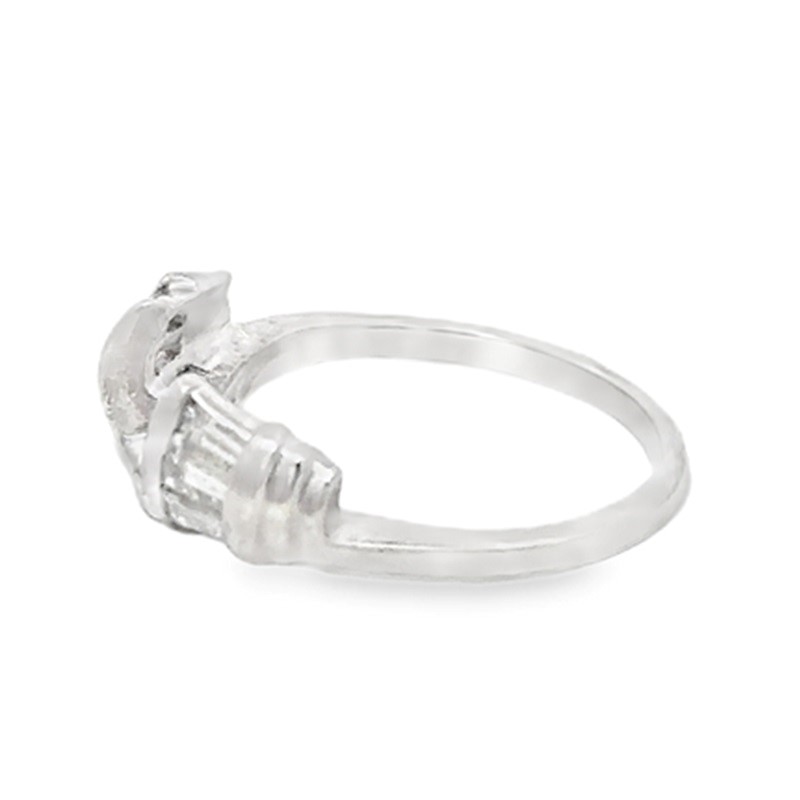 Estate Sandberg & Sikorski Platinum Diamond Wrap Ring