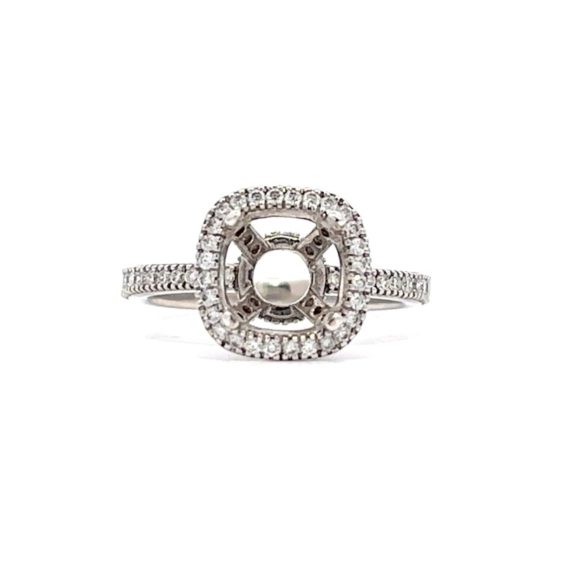 Estate Simon G Diamond Semi Mount Ring