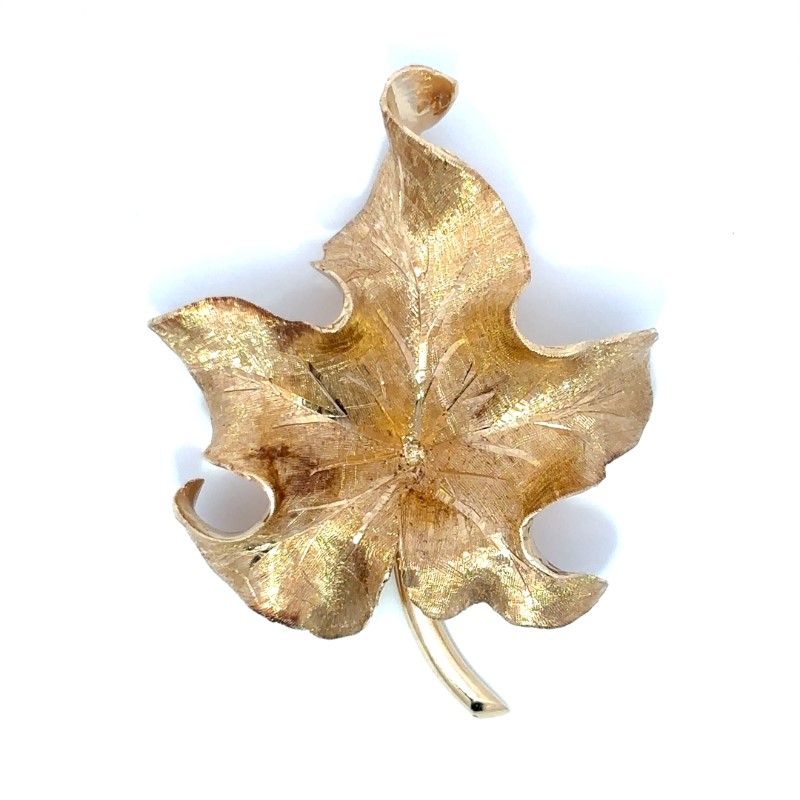 Estate Oak Leaf Pin