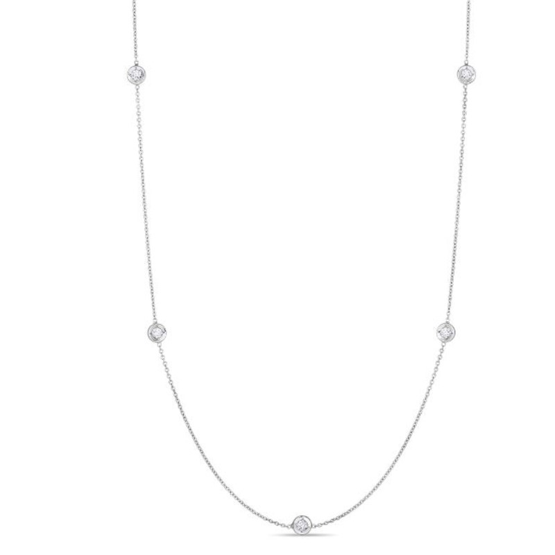 Roberto Coin Diamond By The Inch Necklace