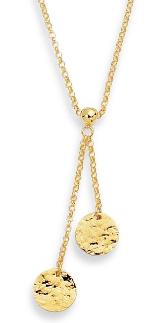 14 Karat Yellow Gold Lariat Necklace