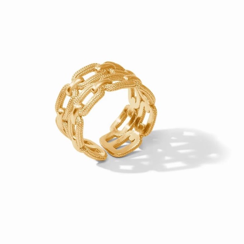 Julie Vos Cheval Paperclip Adjustable Ring