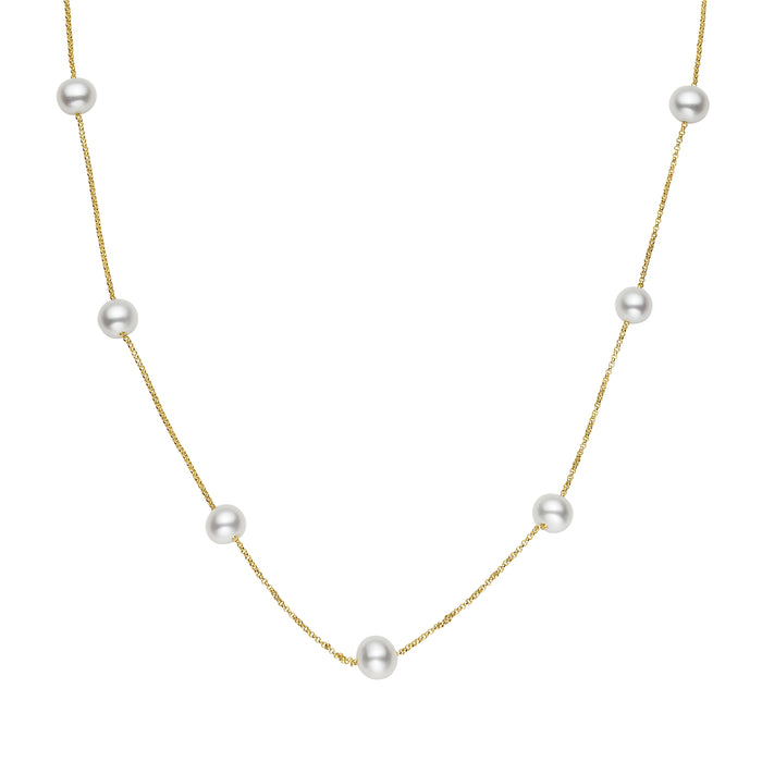 Freshwater Cultured Pearl Tincup Necklace