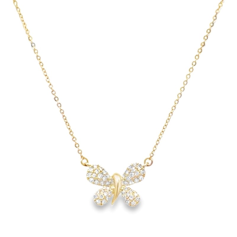 Diamond Butterfly Necklace