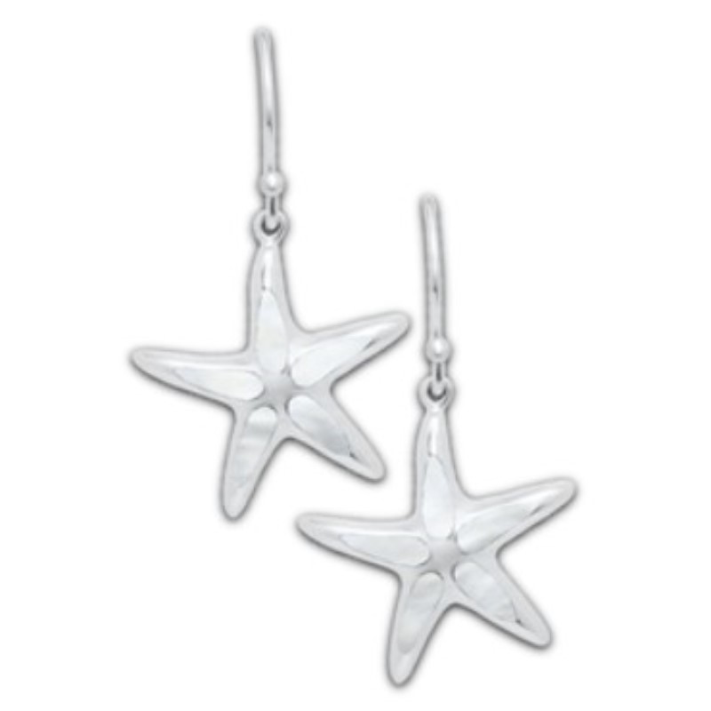 Mother Of Pearl Starfish Drop Earrings