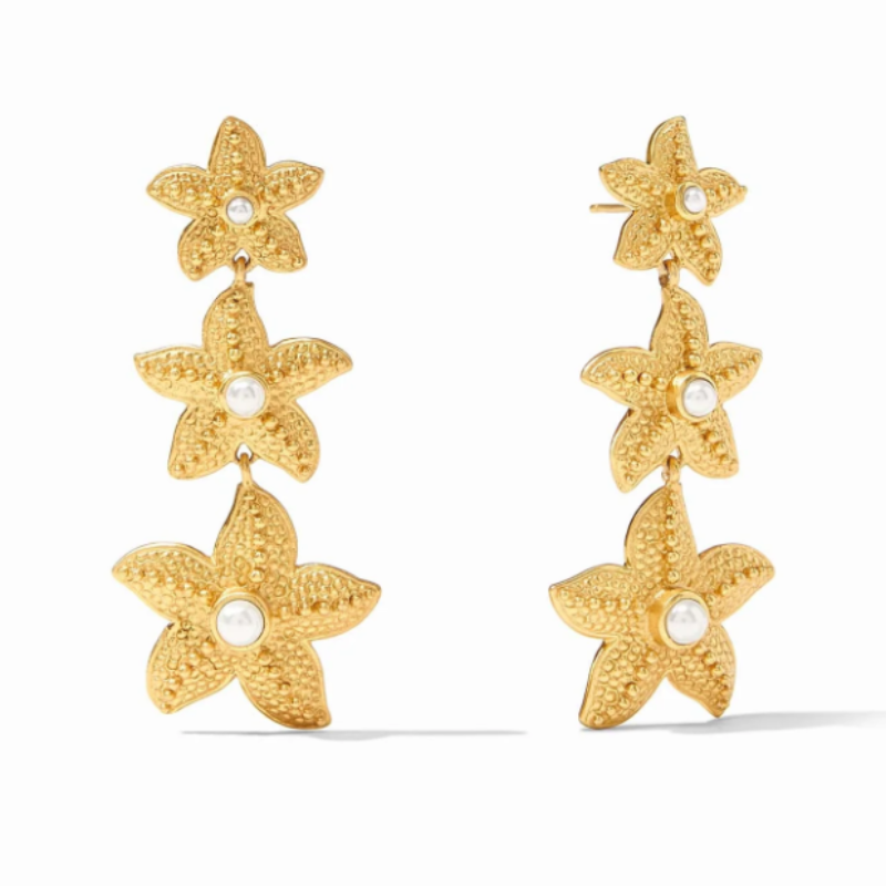 Julie Vos Sanibel Starfish Statement Earrings