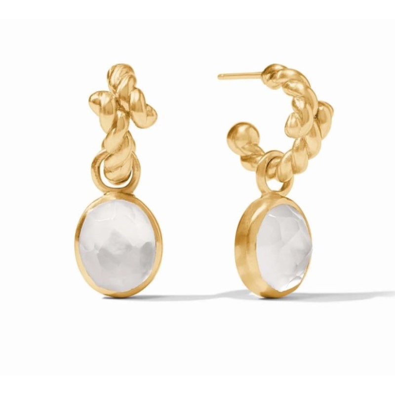 Julie Vos Nassau Hoop & Charm Earrings