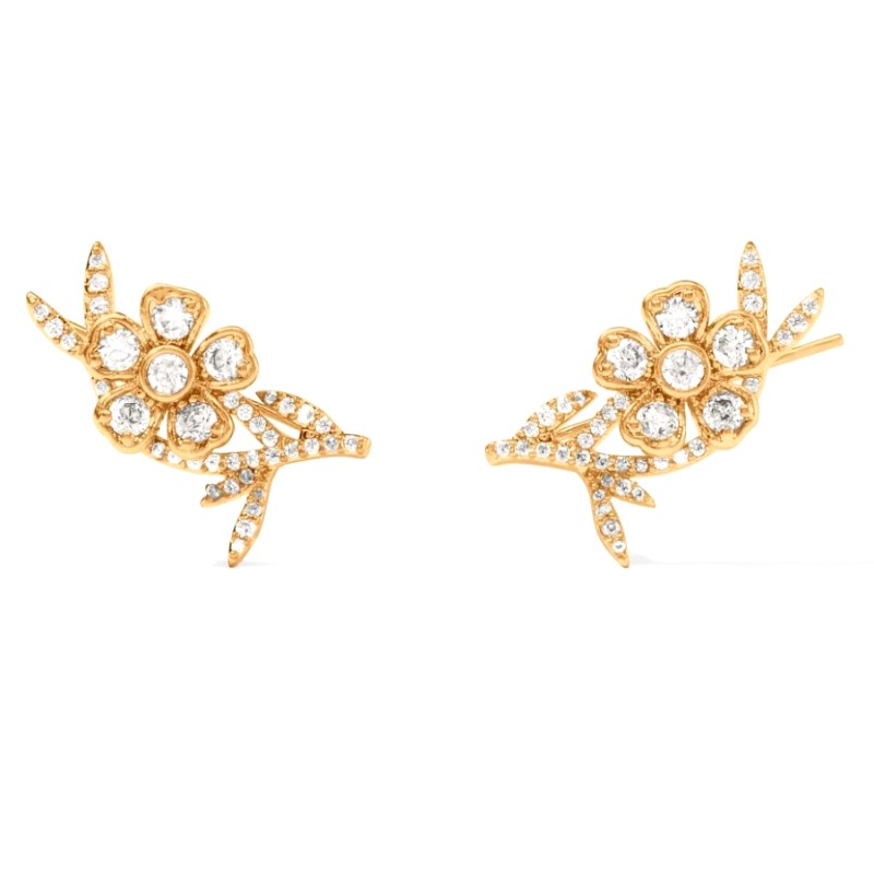 Julie Vos Laurel Climber Earrings