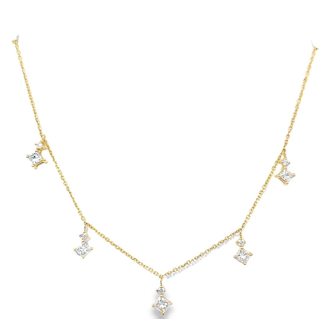 1.05ct Diamond Charm Necklace