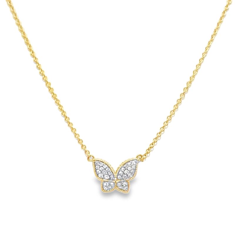 Small Diamond Butterfly Necklace