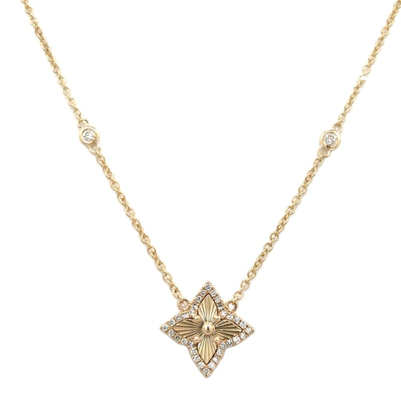 4 Pointed Star Diamond Necklace